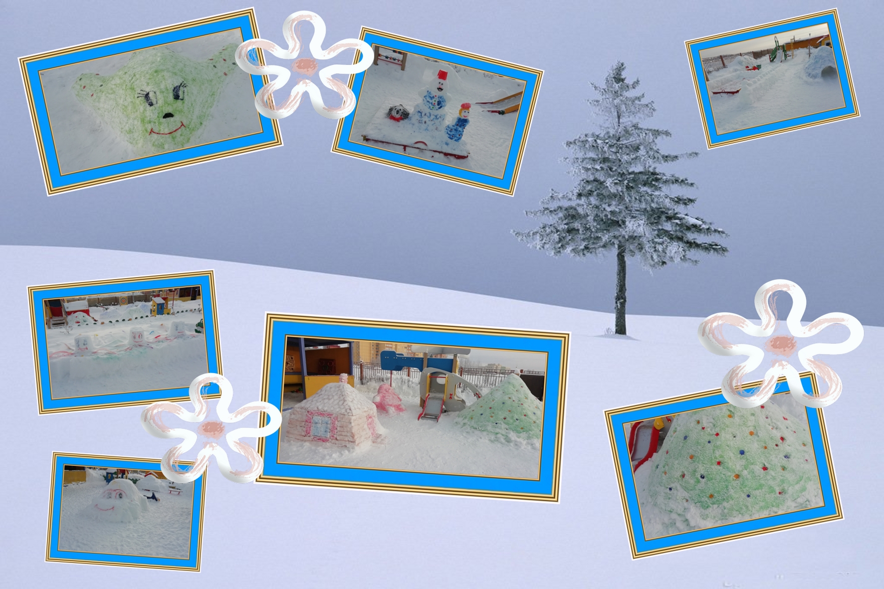 Акция "Снежные скульптуры"